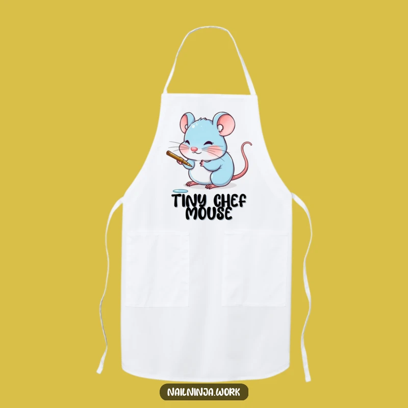 Funny Mouse Nail Art Apron: Get Creative with Tiny Flair