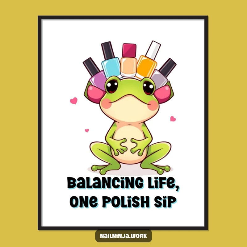 Free Printable Wall Art: Exciting Frog Polish Decor, Downloadable Whimsical Art
