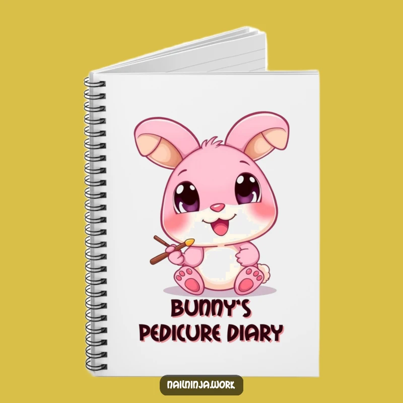Funny Bunny Nail Art Notebook: Jot Down Ideas with Cute Humor