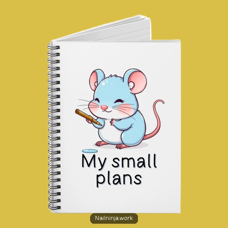 Funny Mouse Nail Art Notebook: Jot Down Ideas with Tiny Precision